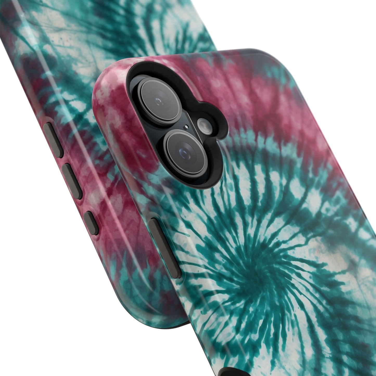Teal and Pink Tie - Dye MagSafe Case – Stylish and Functional - BOGO Cases