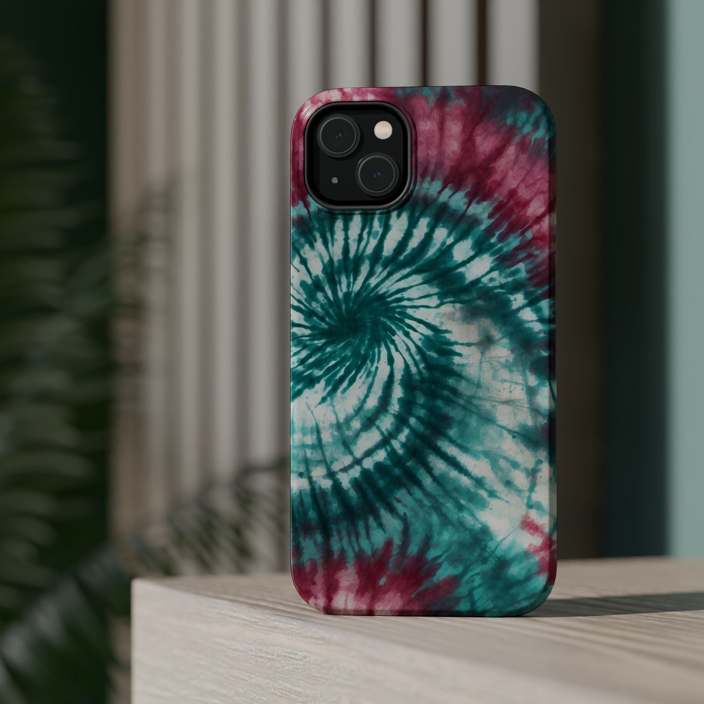 Teal and Pink Tie - Dye MagSafe Case – Stylish and Functional - BOGO Cases