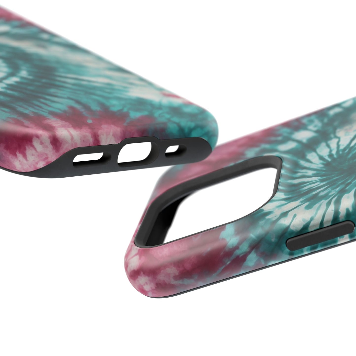 Teal and Pink Tie - Dye MagSafe Case – Stylish and Functional - BOGO Cases