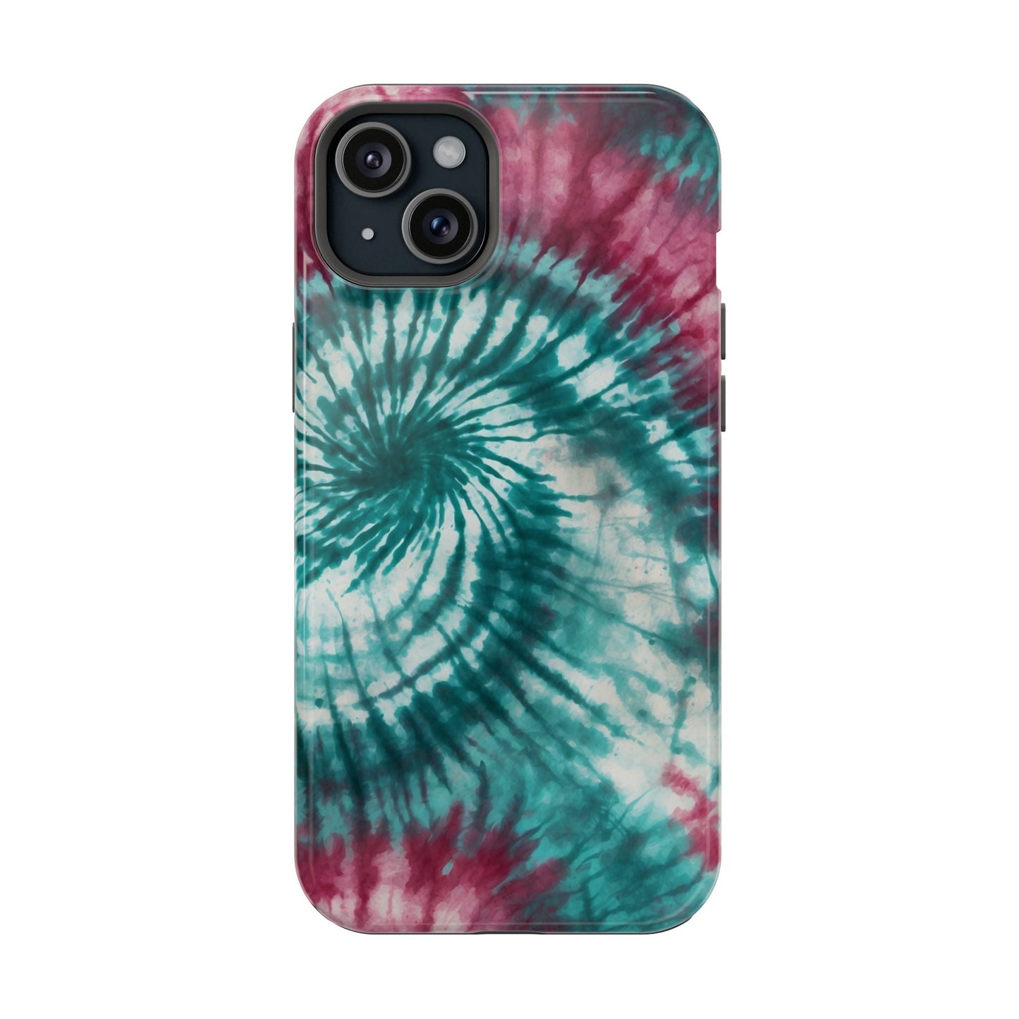 Teal and Pink Tie - Dye MagSafe Case – Stylish and Functional - BOGO Cases