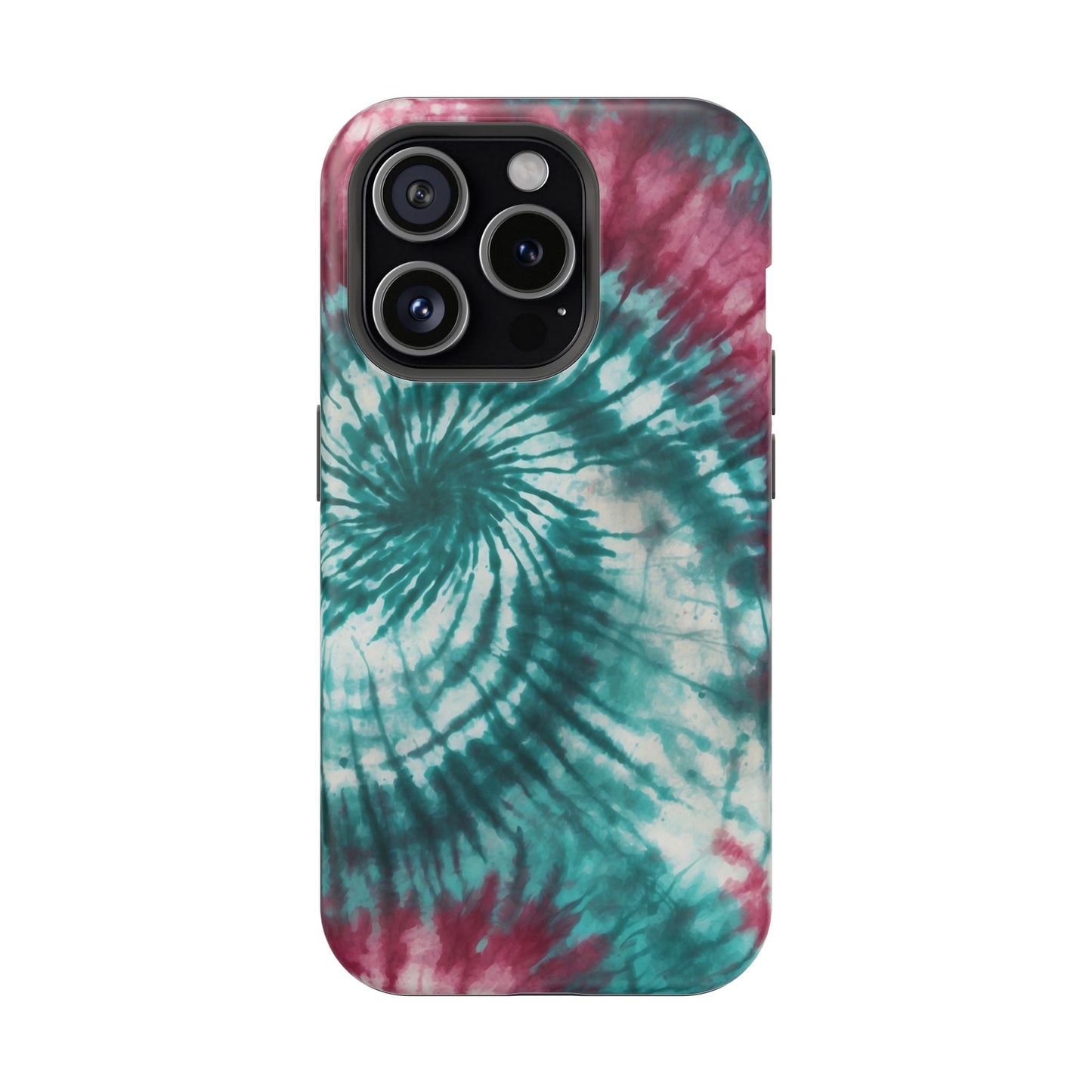 Teal and Pink Tie - Dye MagSafe Case – Stylish and Functional - BOGO Cases