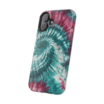 Teal and Pink Tie - Dye MagSafe Case – Stylish and Functional - BOGO Cases