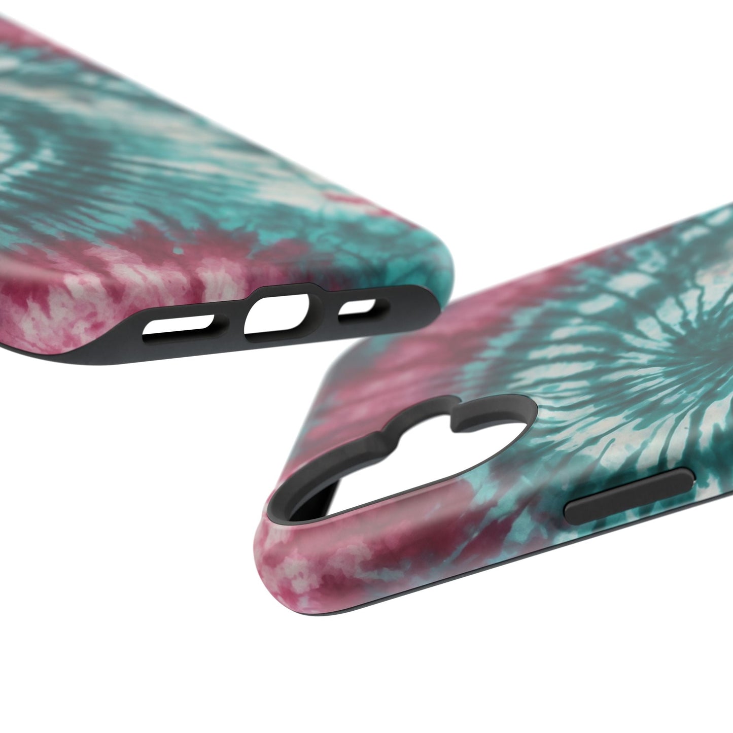 Teal and Pink Tie - Dye MagSafe Case – Stylish and Functional - BOGO Cases