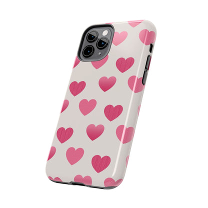 Textured Hearts iPhone Case - BOGO Cases