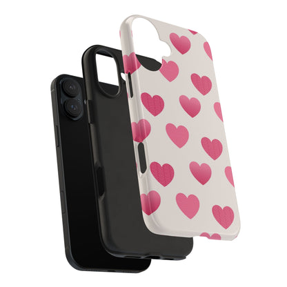 Textured Hearts iPhone Case - BOGO Cases