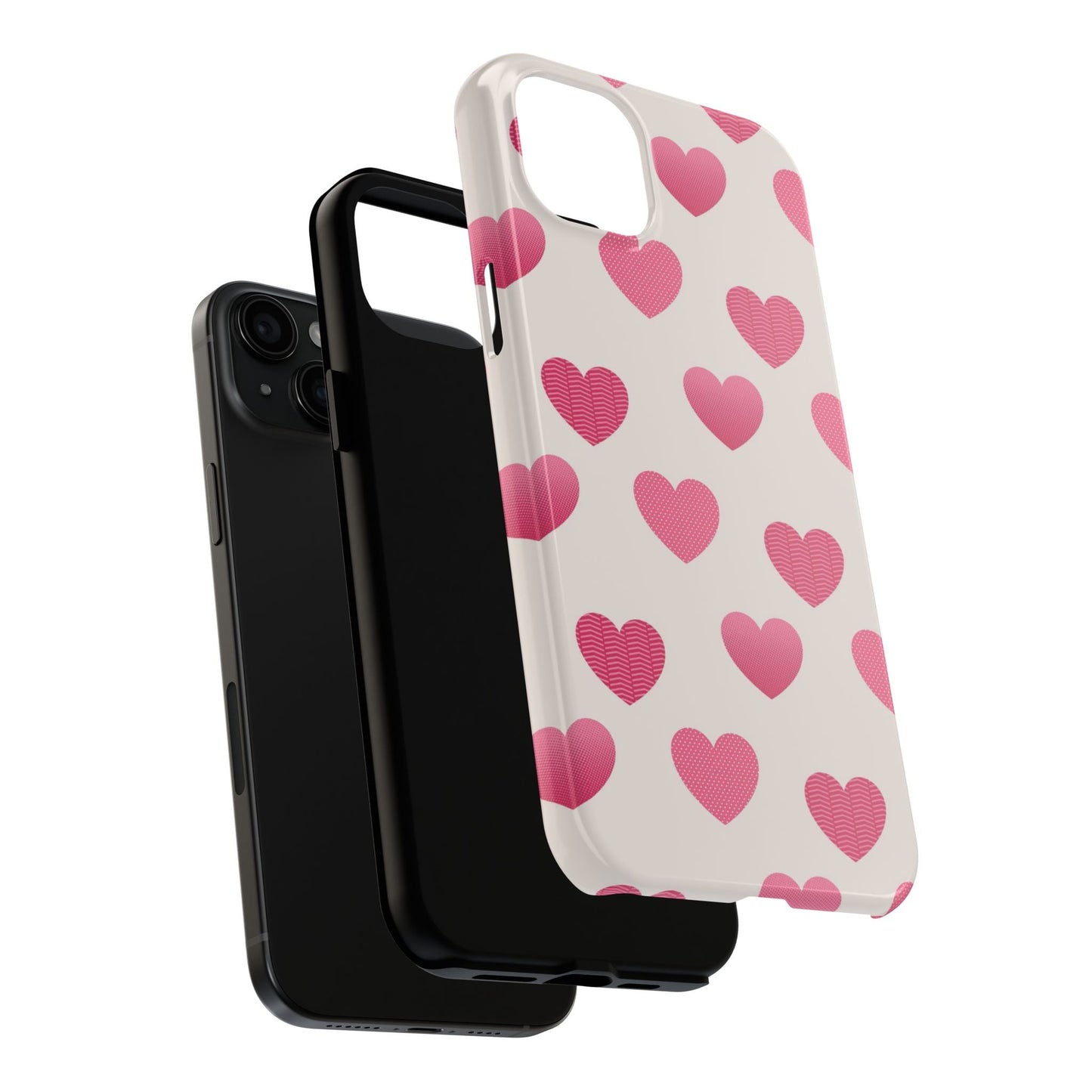 Textured Hearts iPhone Case - BOGO Cases