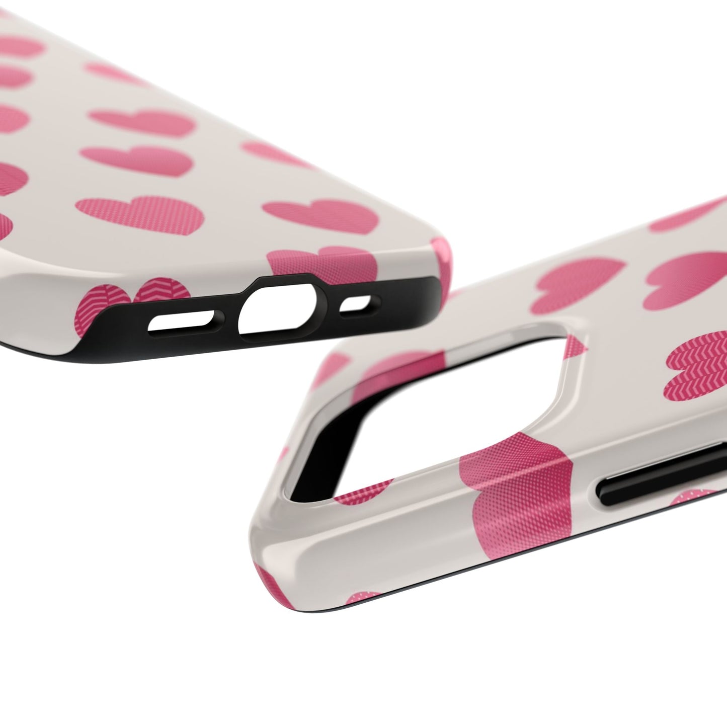 Textured Hearts iPhone Case - BOGO Cases