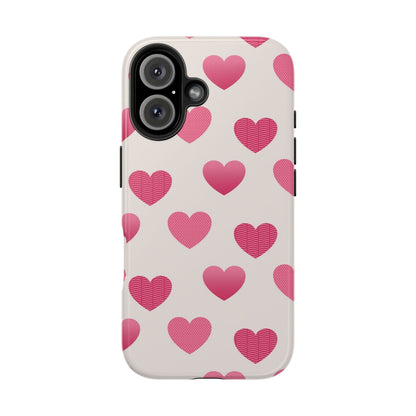 Textured Hearts iPhone Case - BOGO Cases