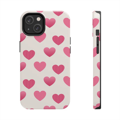 Textured Hearts iPhone Case - BOGO Cases