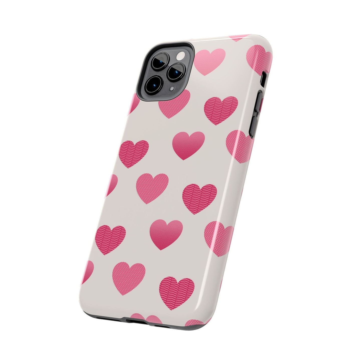 Textured Hearts iPhone Case - BOGO Cases