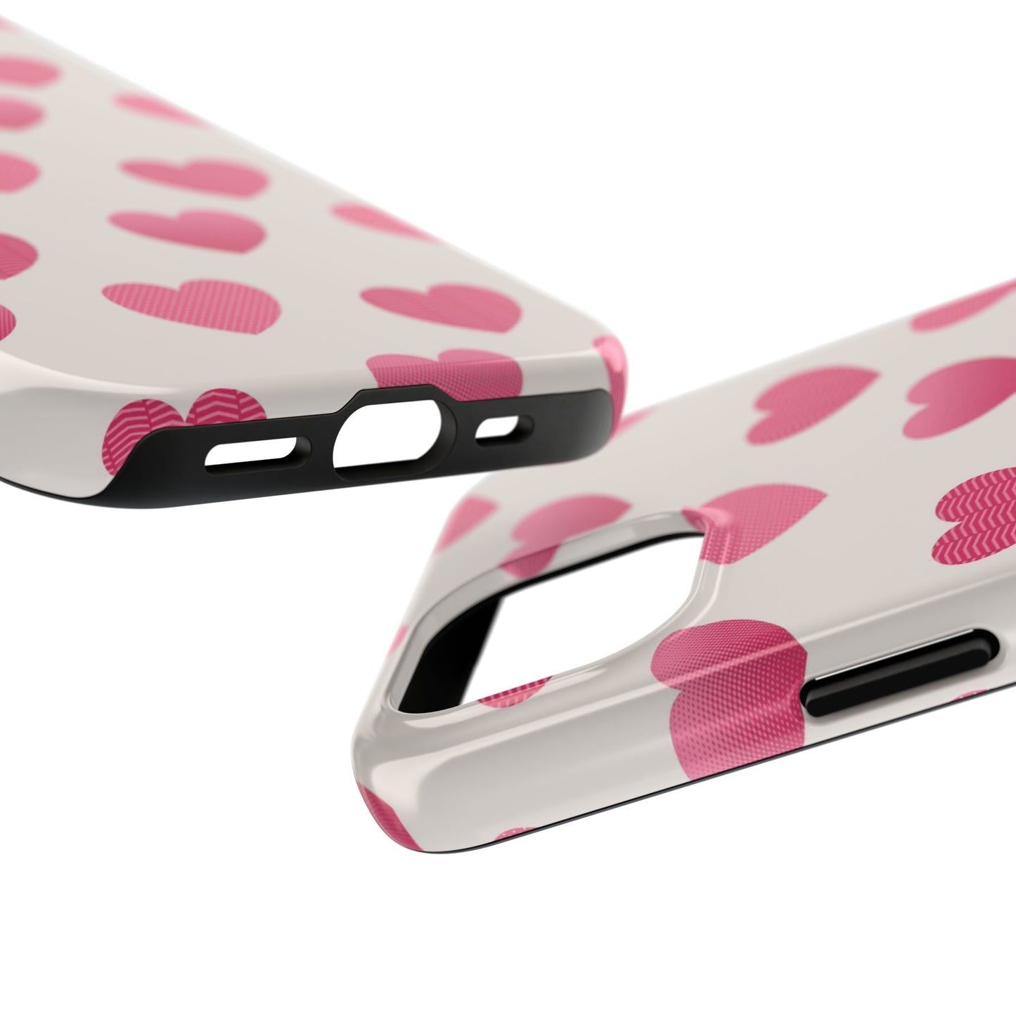 Textured Hearts iPhone Case - BOGO Cases