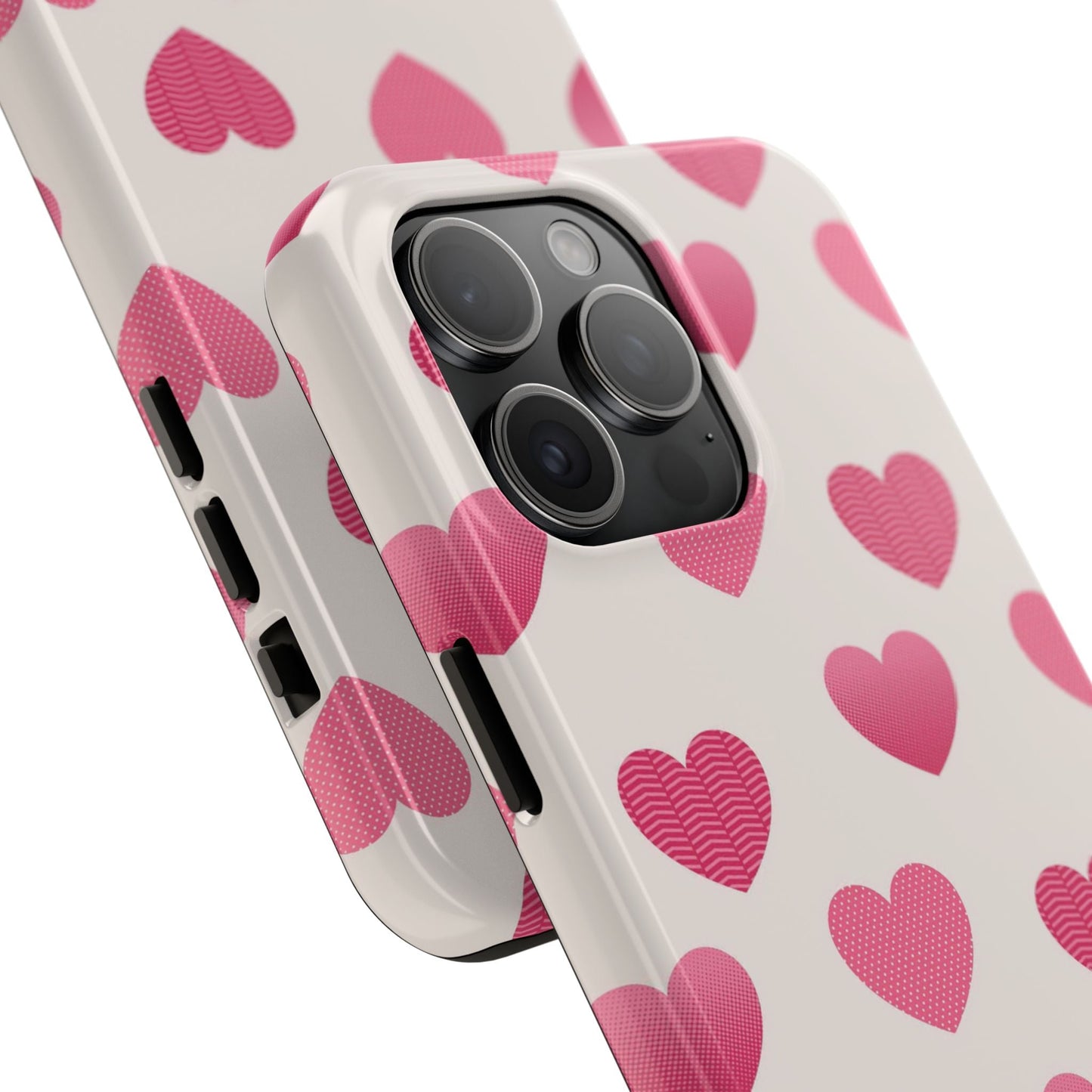 Textured Hearts iPhone Case - BOGO Cases