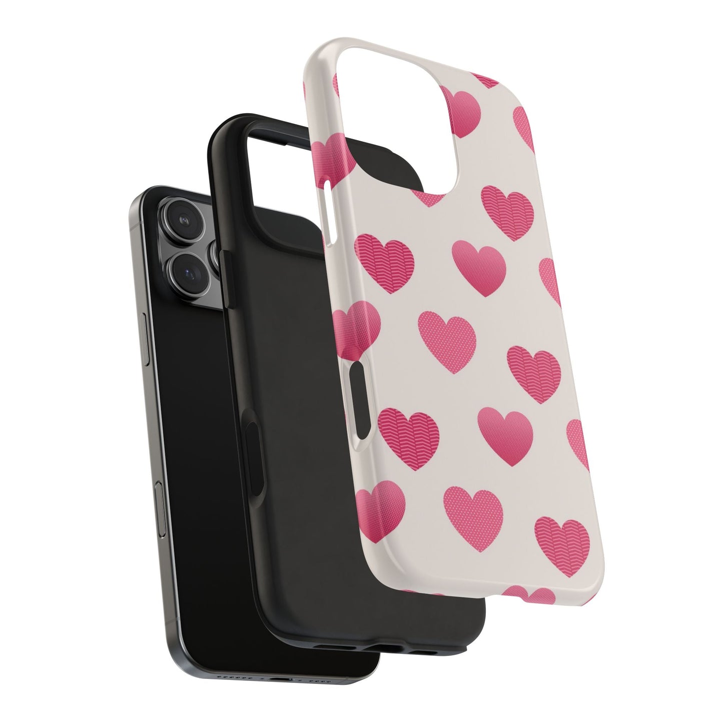 Textured Hearts iPhone Case - BOGO Cases