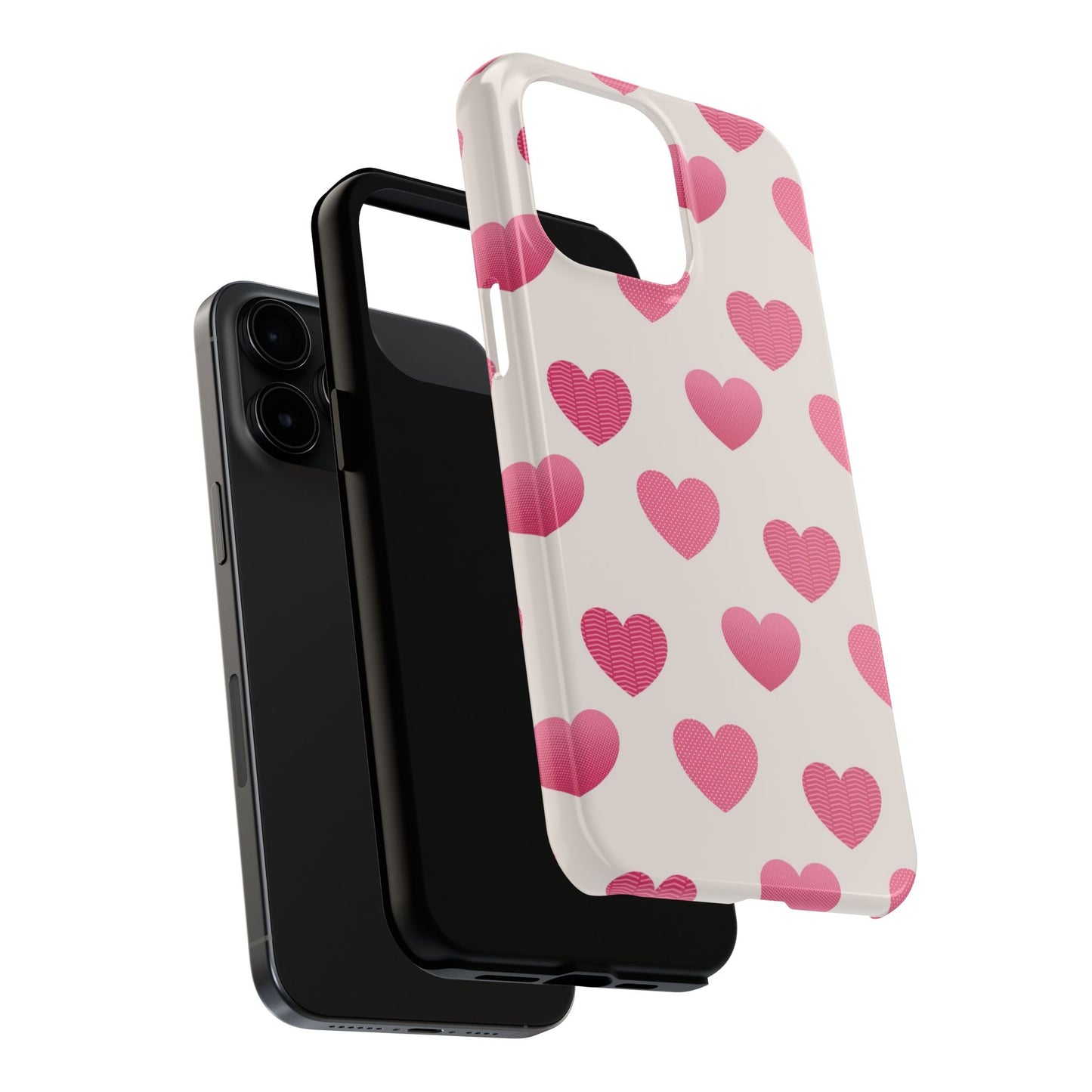 Textured Hearts iPhone Case - BOGO Cases