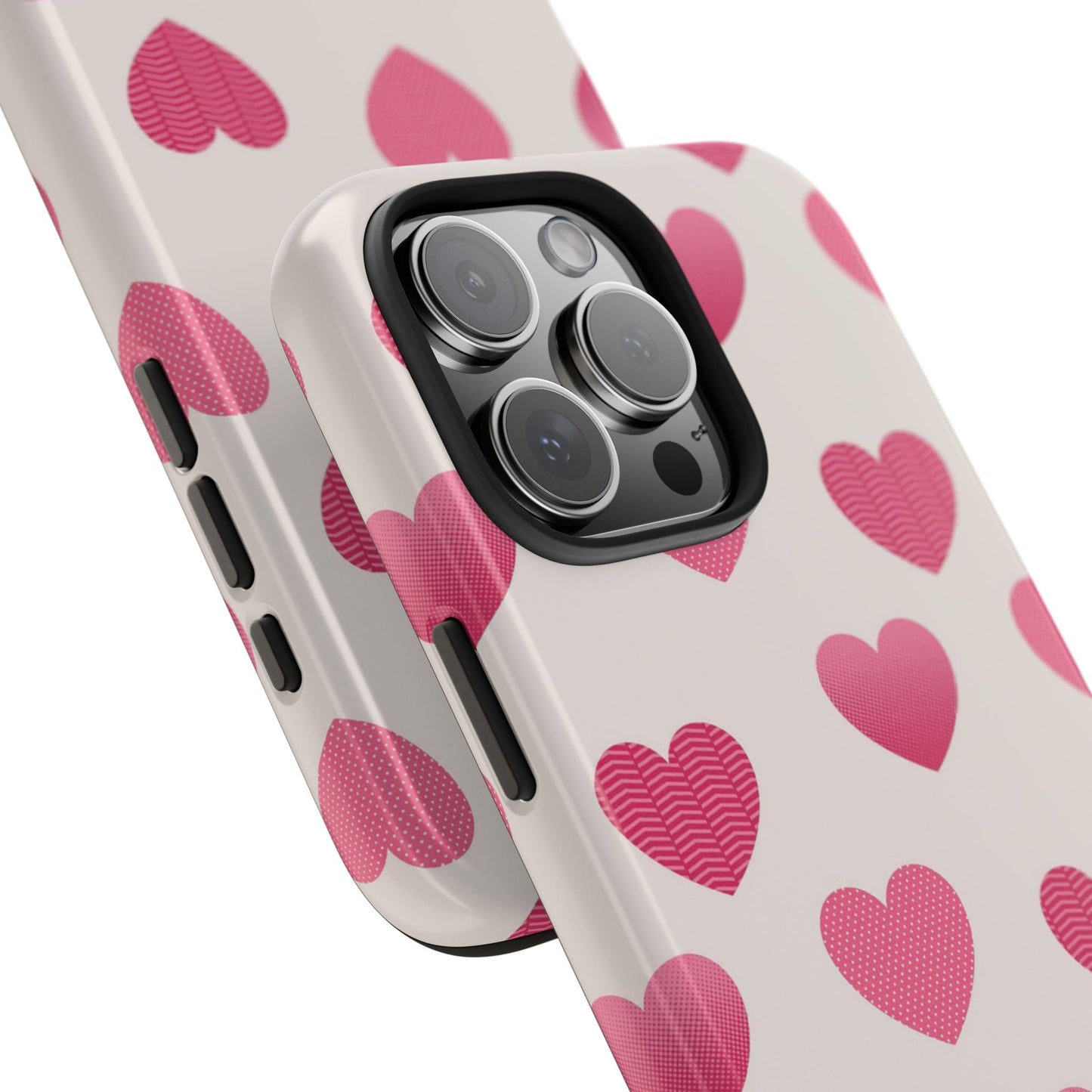 Textured Hearts iPhone Case - BOGO Cases