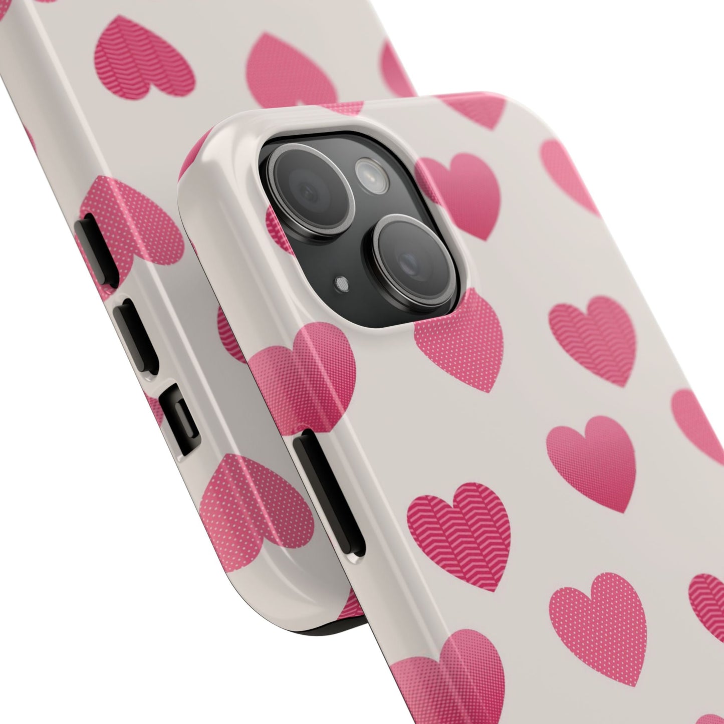 Textured Hearts iPhone Case - BOGO Cases