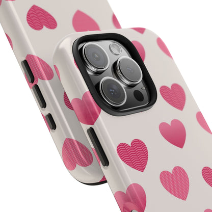 Textured Hearts iPhone Case - BOGO Cases