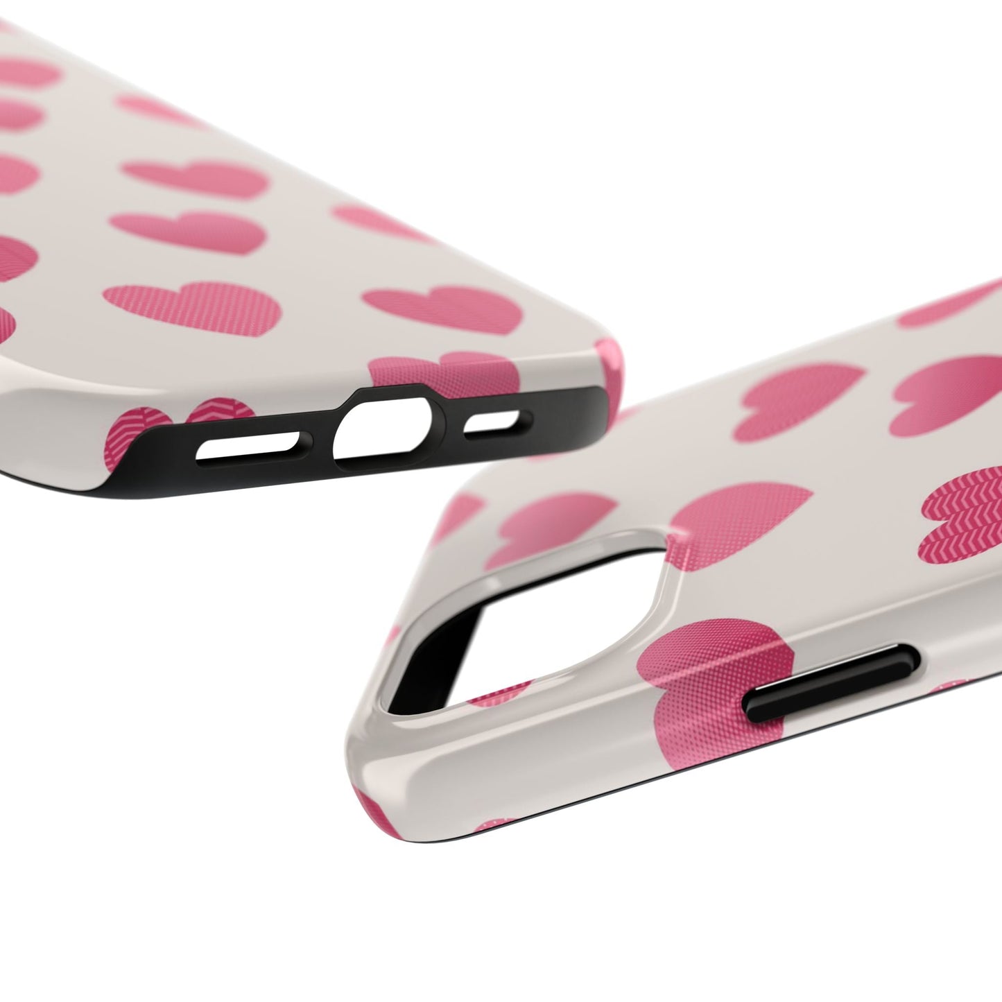 Textured Hearts iPhone Case - BOGO Cases