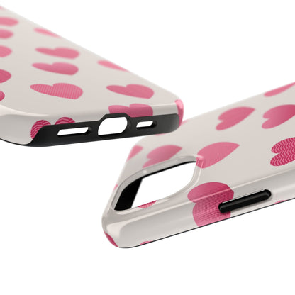 Textured Hearts iPhone Case - BOGO Cases
