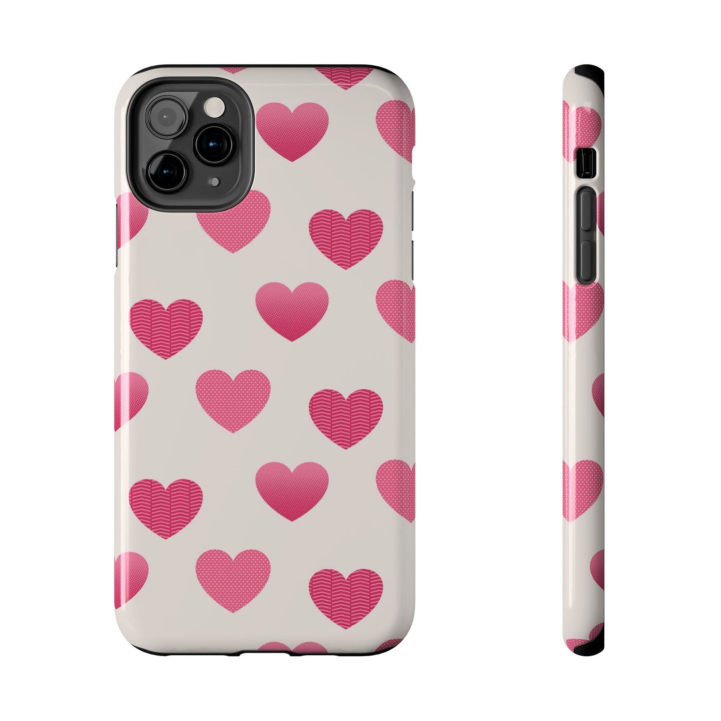 Textured Hearts iPhone Case - BOGO Cases