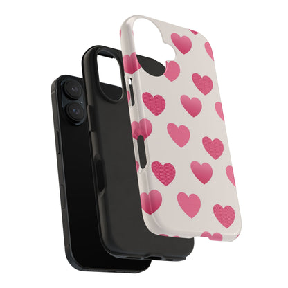 Textured Hearts iPhone Case - BOGO Cases