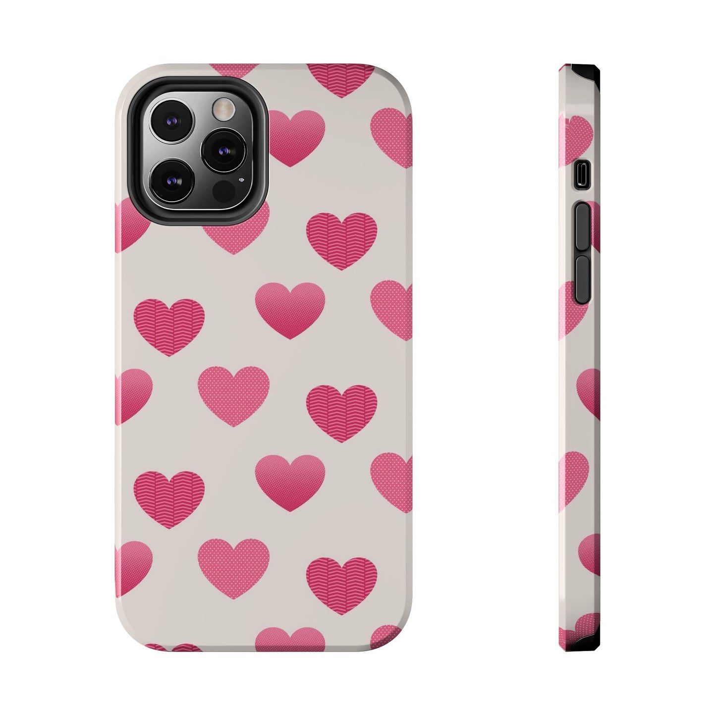 Textured Hearts iPhone Case - BOGO Cases