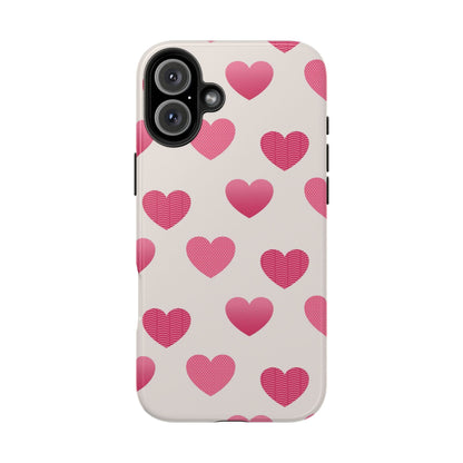 Textured Hearts iPhone Case - BOGO Cases
