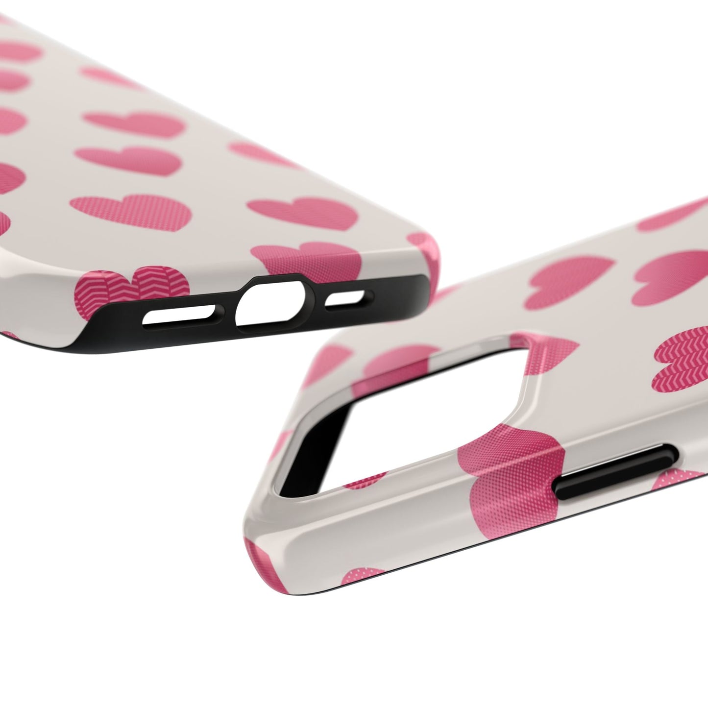 Textured Hearts iPhone Case - BOGO Cases