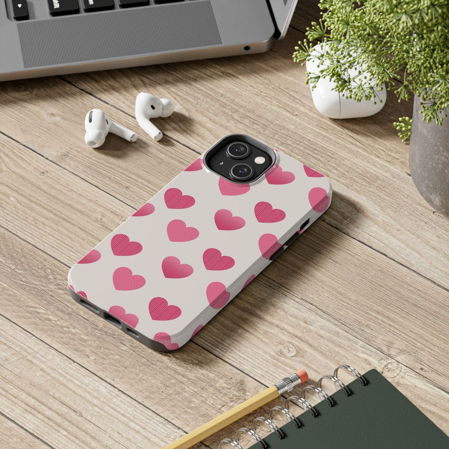 Textured Hearts iPhone Case - BOGO Cases
