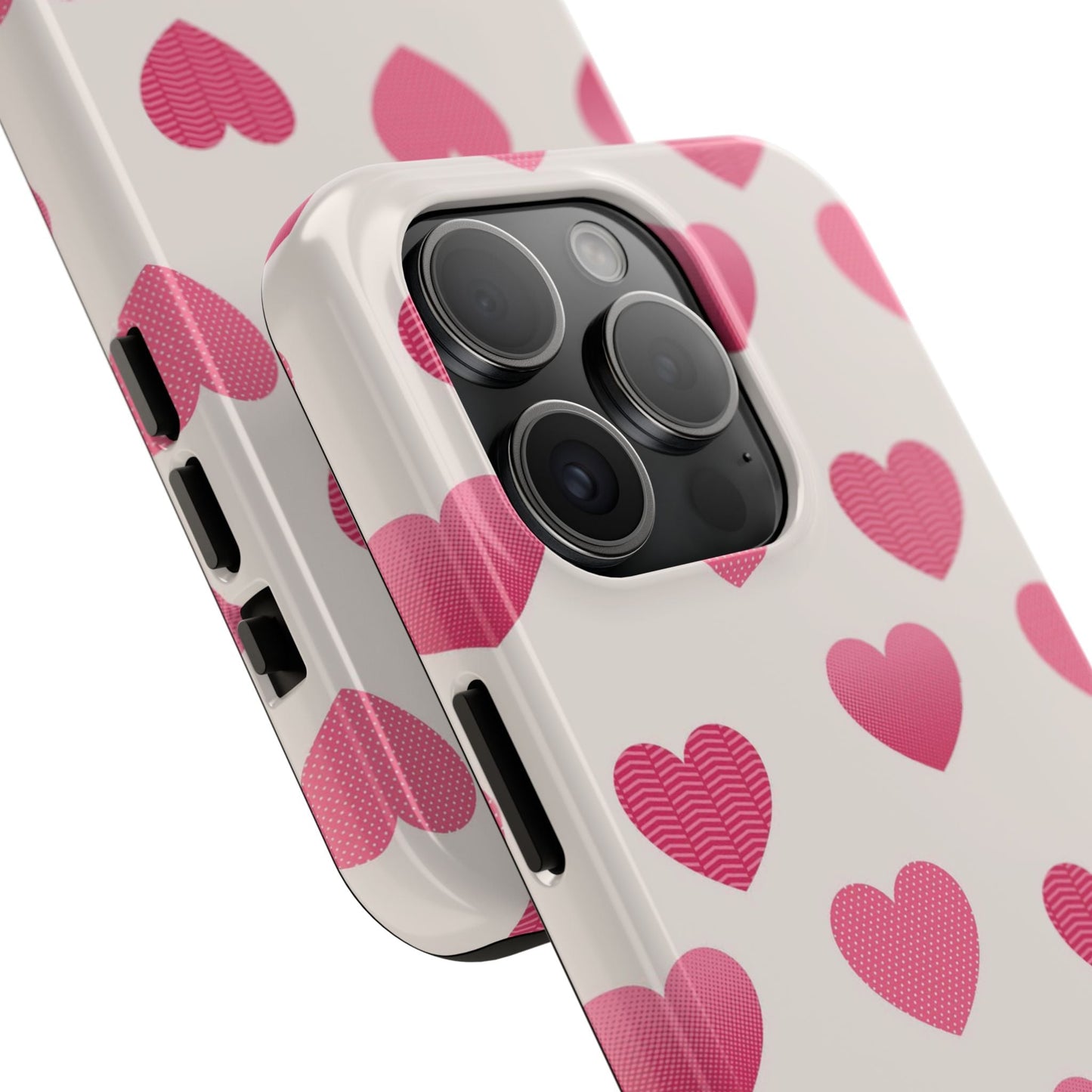 Textured Hearts iPhone Case - BOGO Cases