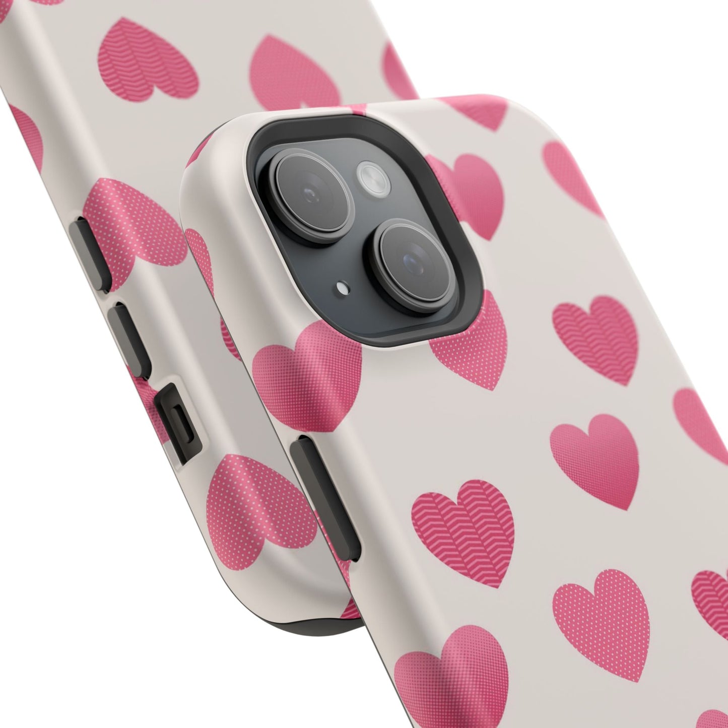 Textured Hearts MagSafe iPhone Case - BOGO Cases