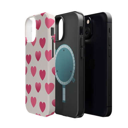 Textured Hearts MagSafe iPhone Case - BOGO Cases