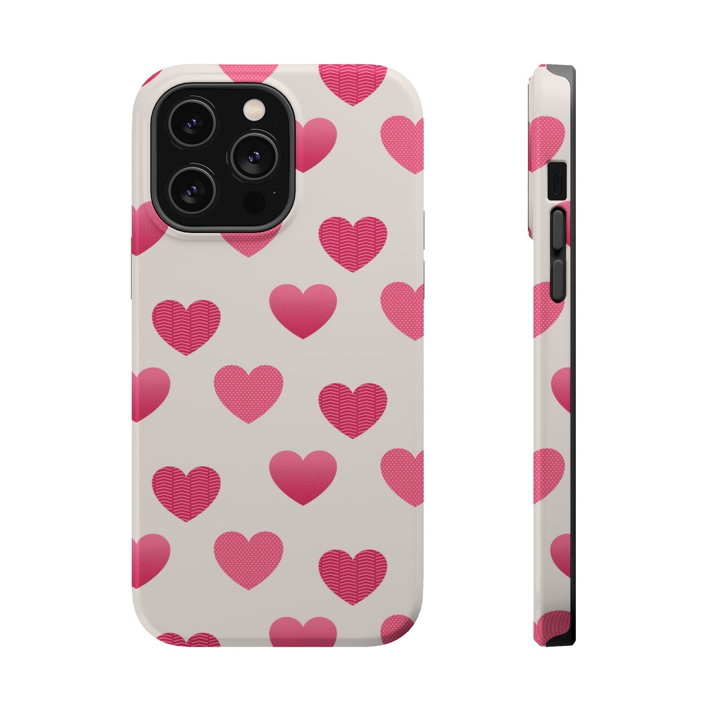 Textured Hearts MagSafe iPhone Case - BOGO Cases