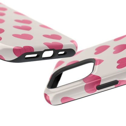 Textured Hearts MagSafe iPhone Case - BOGO Cases