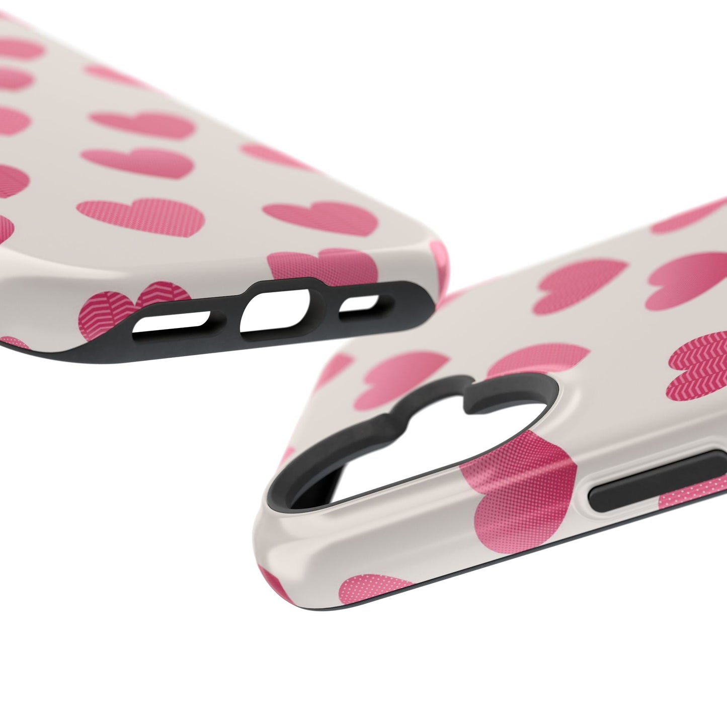 Textured Hearts MagSafe iPhone Case - BOGO Cases