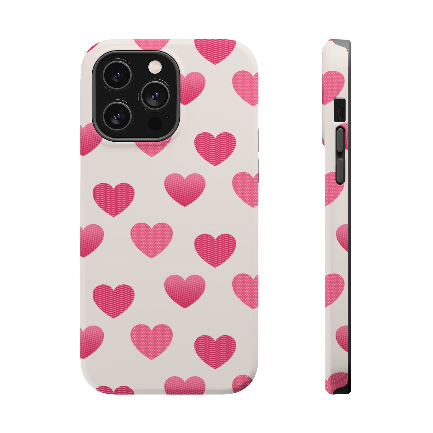 Textured Hearts MagSafe iPhone Case - BOGO Cases