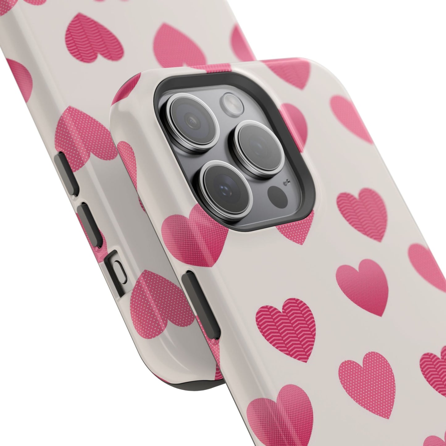 Textured Hearts MagSafe iPhone Case - BOGO Cases