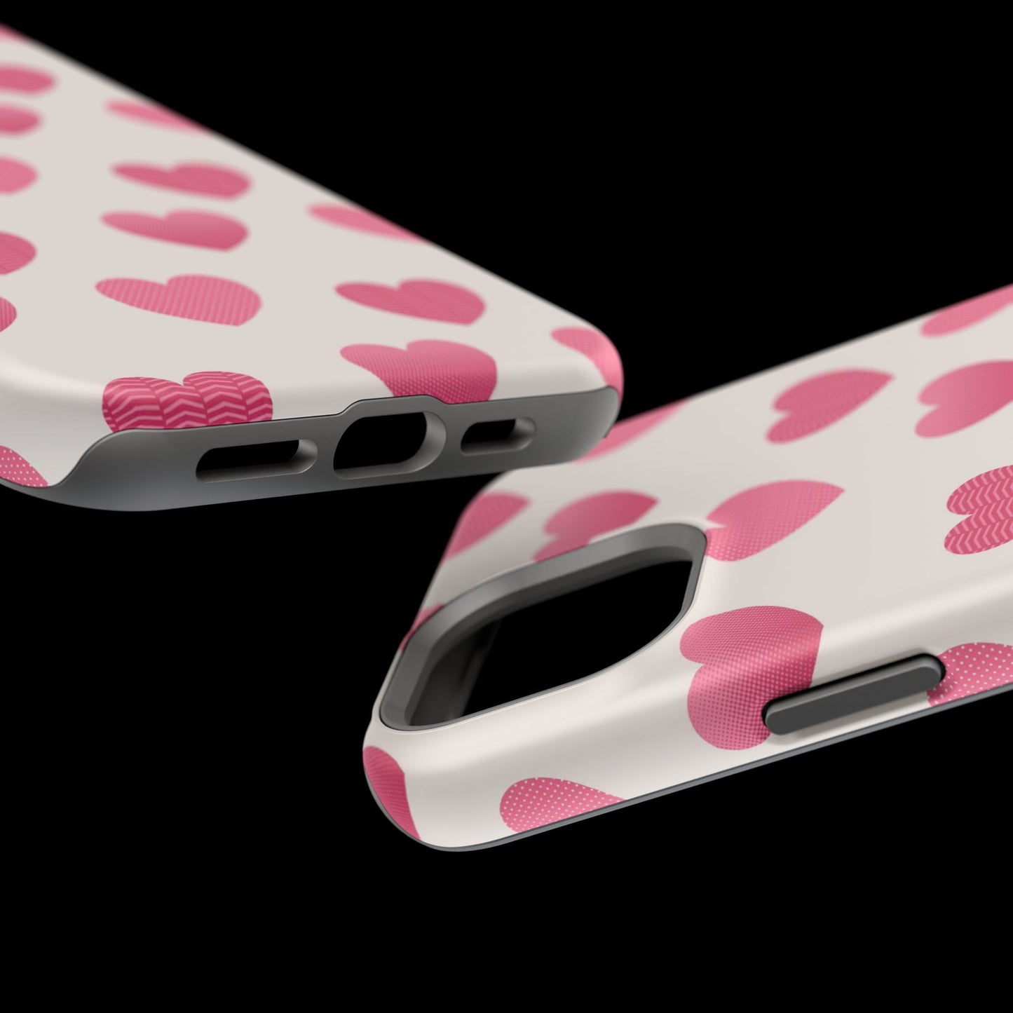 Textured Hearts MagSafe iPhone Case - BOGO Cases