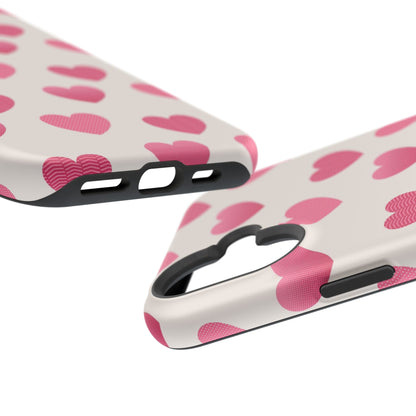 Textured Hearts MagSafe iPhone Case - BOGO Cases