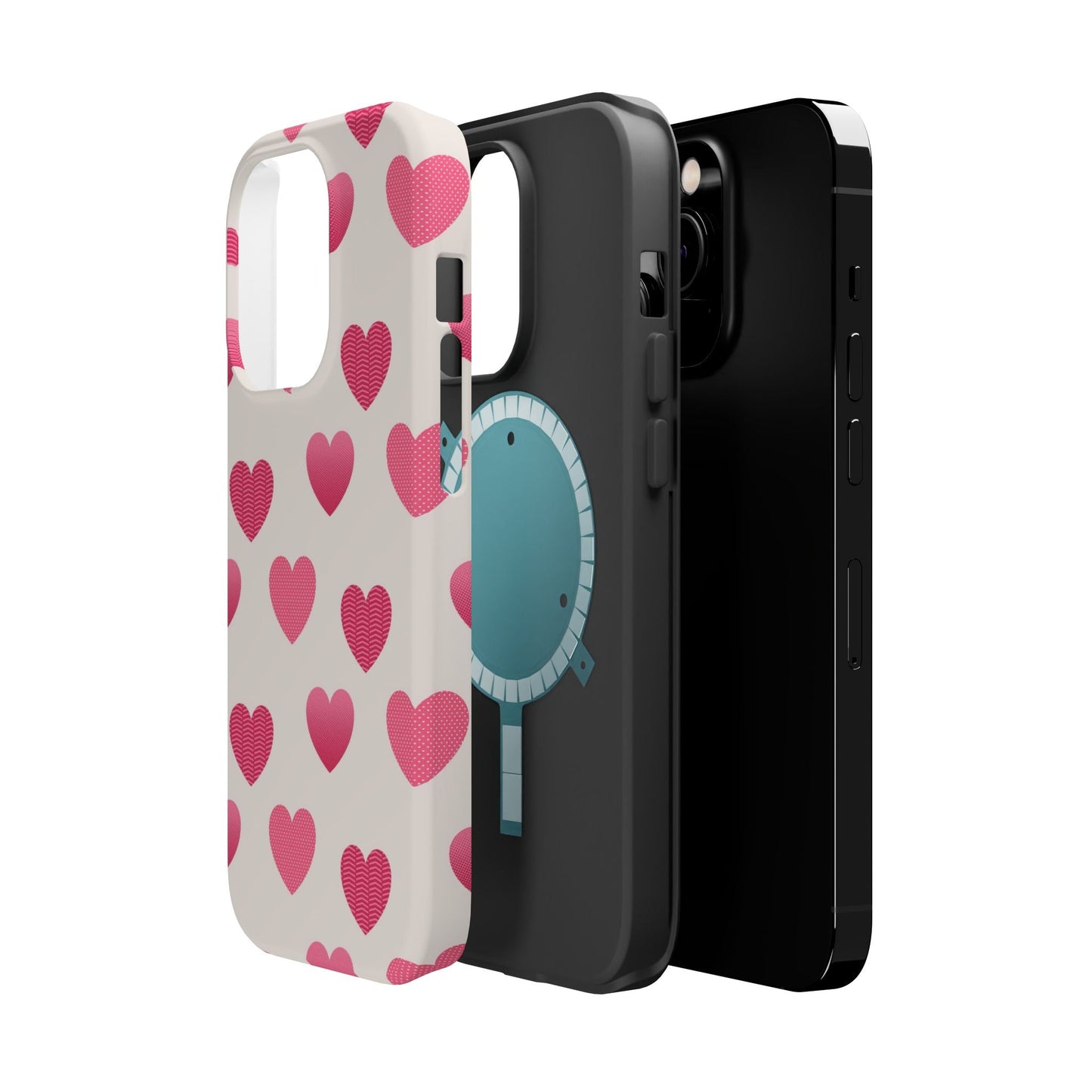 Textured Hearts MagSafe iPhone Case - BOGO Cases