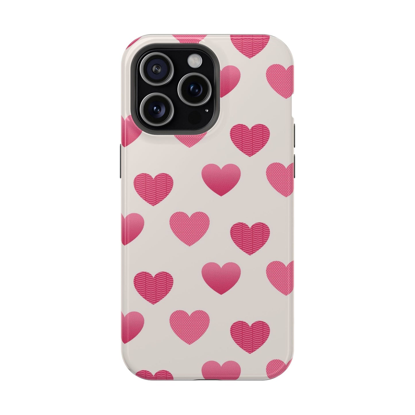 Textured Hearts MagSafe iPhone Case - BOGO Cases