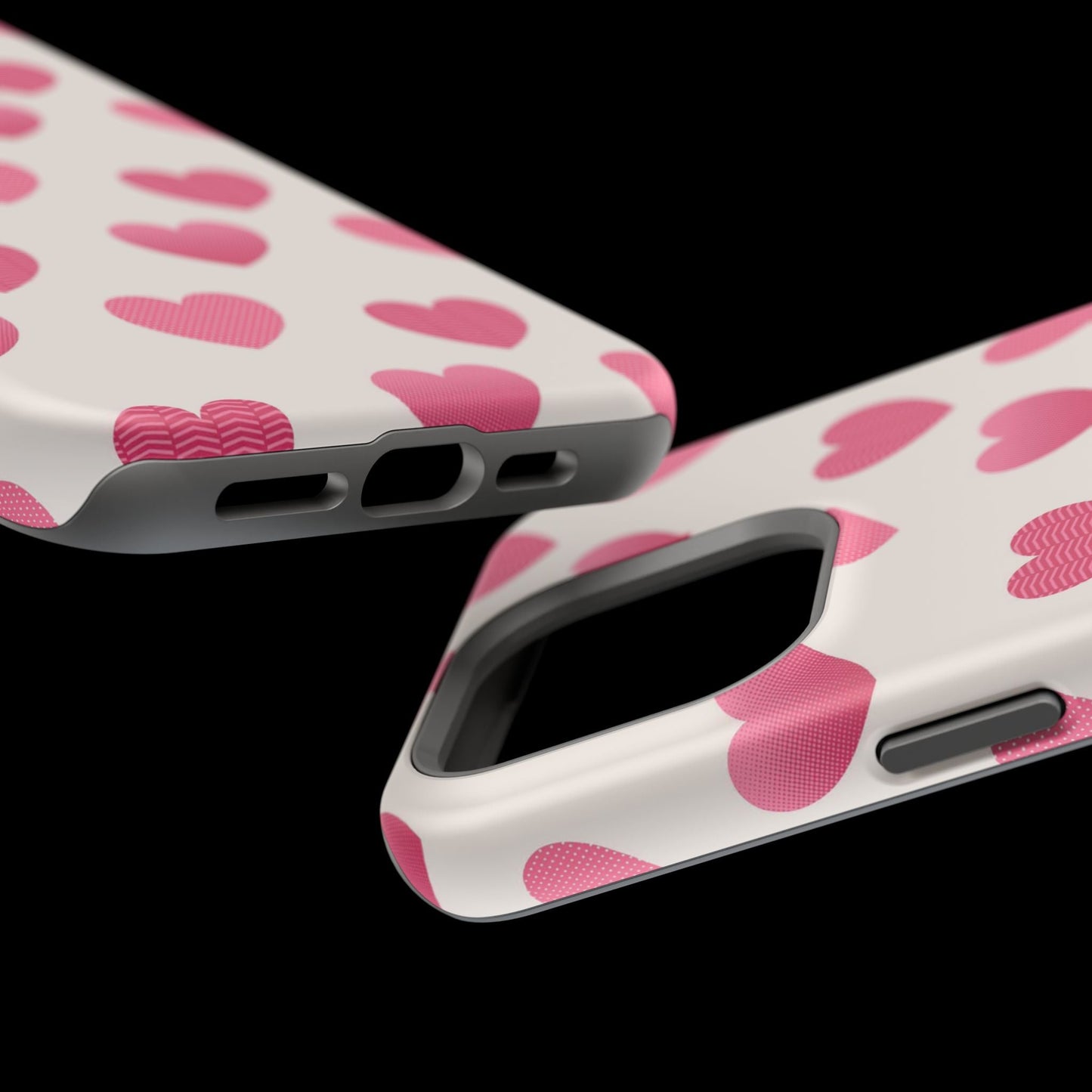 Textured Hearts MagSafe iPhone Case - BOGO Cases