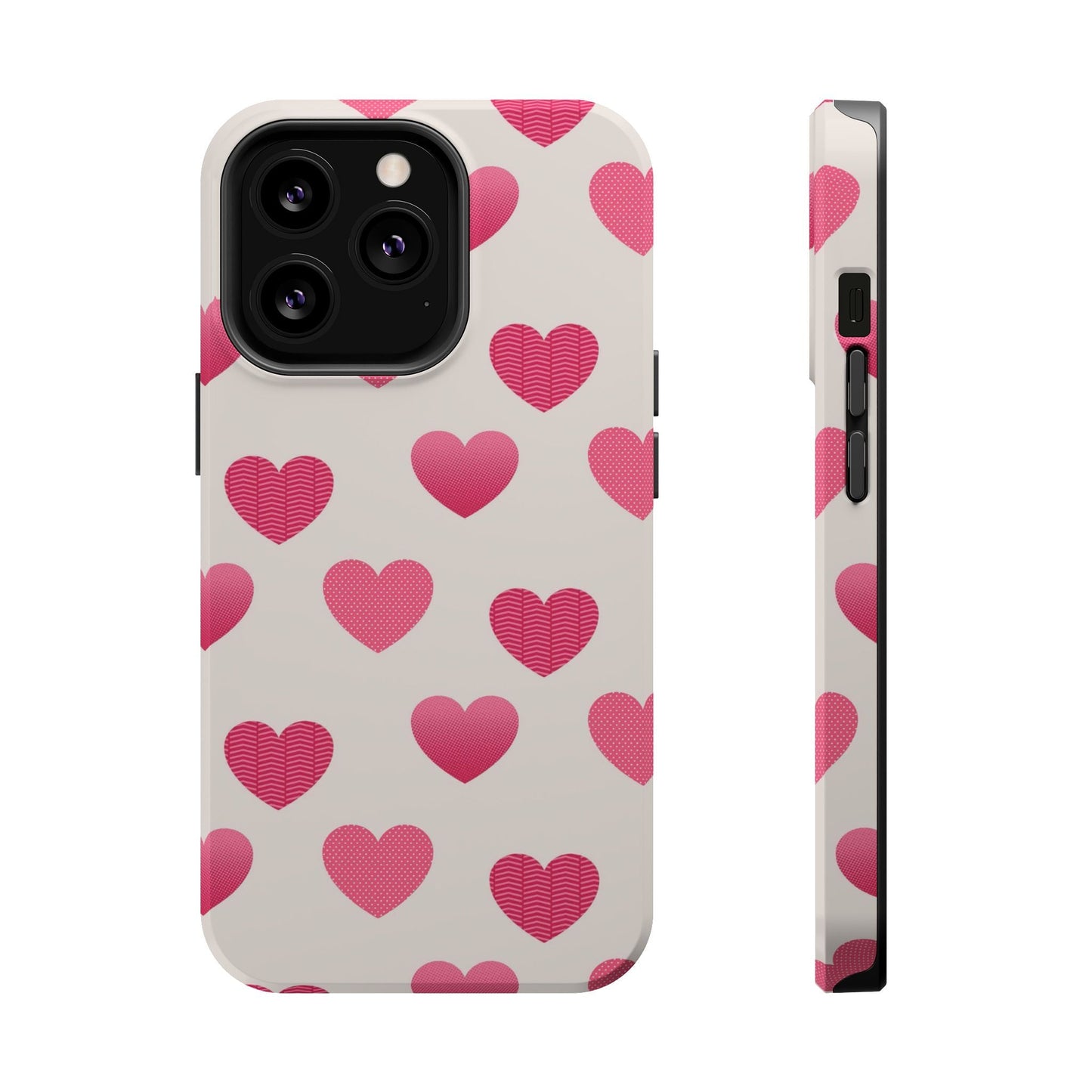 Textured Hearts MagSafe iPhone Case - BOGO Cases