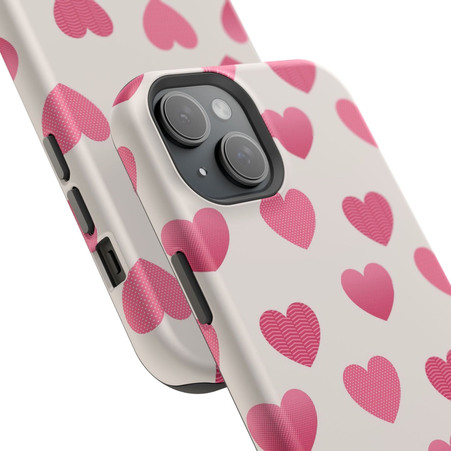 Textured Hearts MagSafe iPhone Case - BOGO Cases