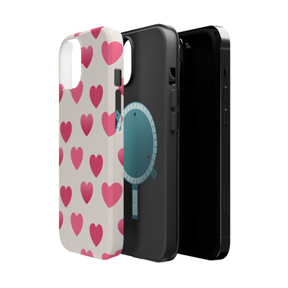 Textured Hearts MagSafe iPhone Case - BOGO Cases