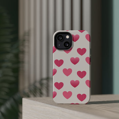 Textured Hearts MagSafe iPhone Case - BOGO Cases