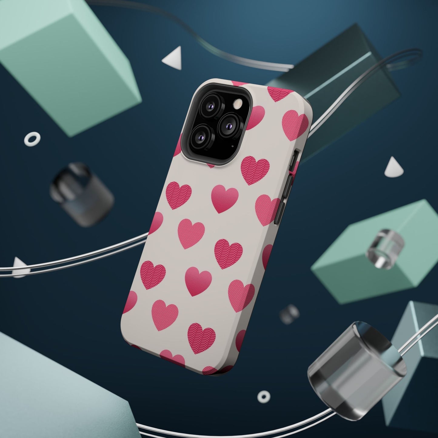 Textured Hearts MagSafe iPhone Case - BOGO Cases