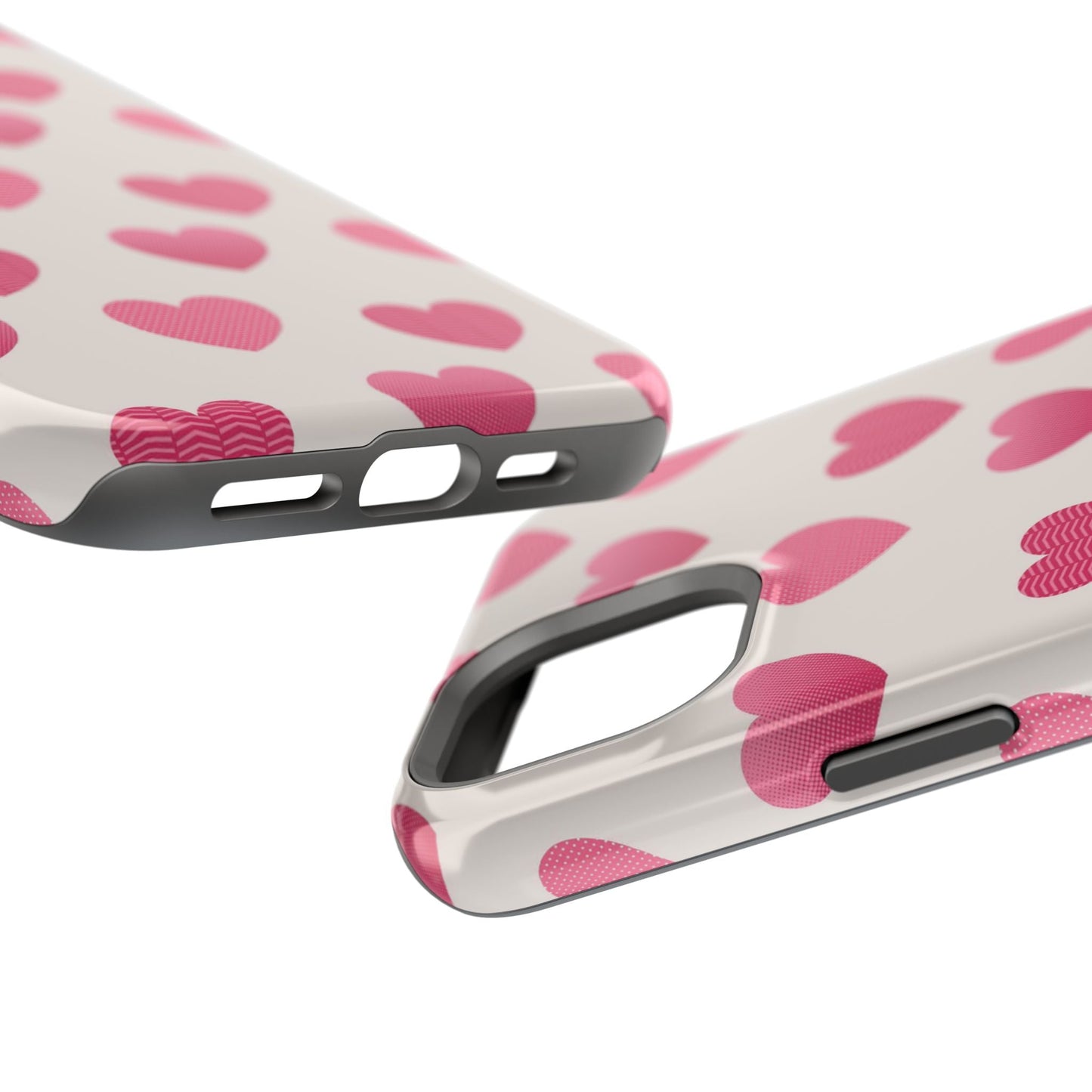 Textured Hearts MagSafe iPhone Case - BOGO Cases