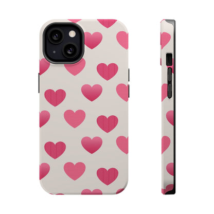 Textured Hearts MagSafe iPhone Case - BOGO Cases
