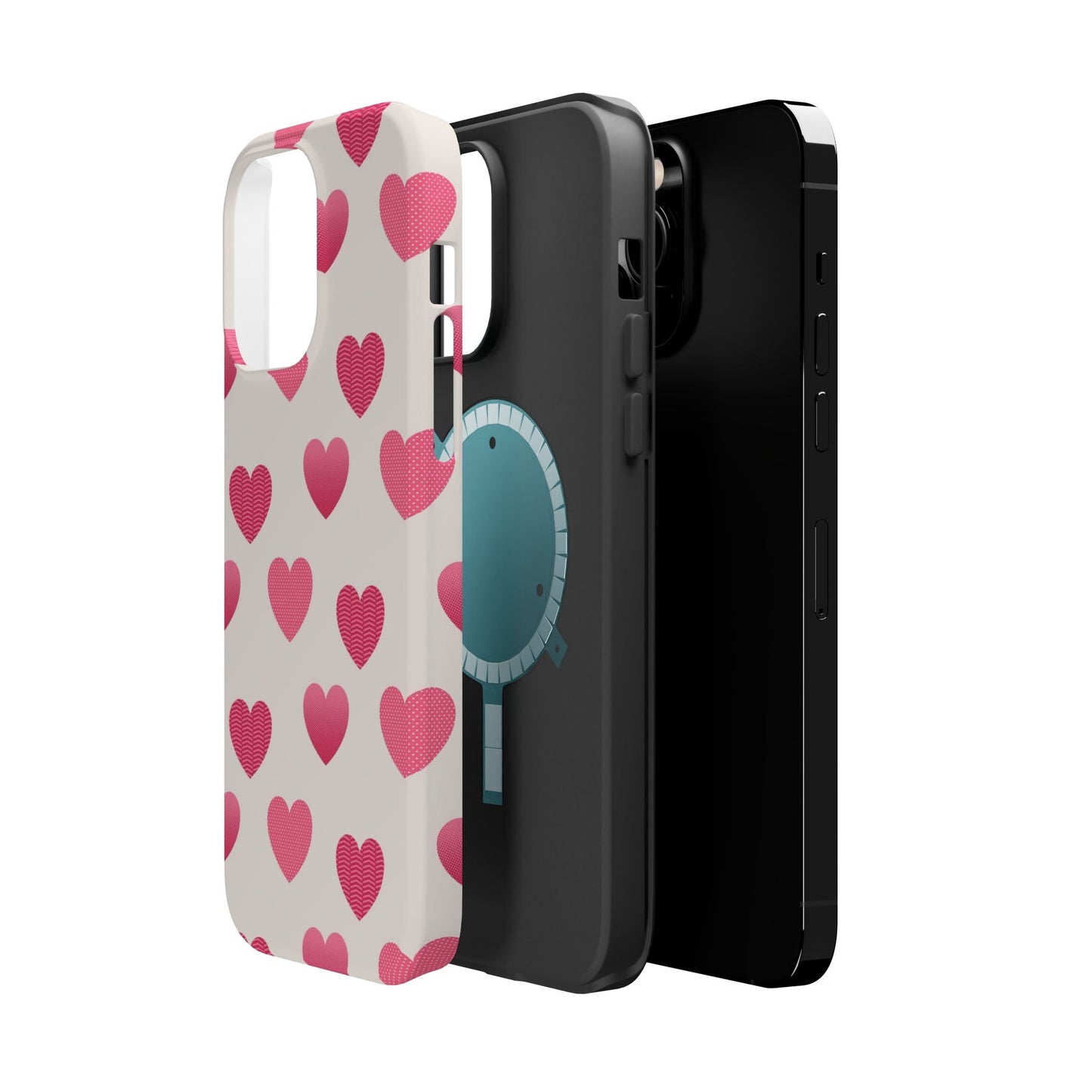 Textured Hearts MagSafe iPhone Case - BOGO Cases